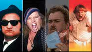 John Belushi, Sam Kinison, John Candy e Chris Farley - Reprodução e IMDB