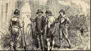 Ilustração da colônia de Roanoke - Domínio Público