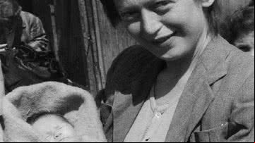 Anka Bergman e sua filha Eva Clarke - U.S. Army Signal Corps