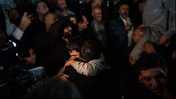 Prisioneiros palestinos libertados - Getty Images