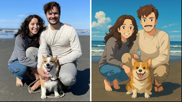 Usuário gera imagem com estilo do Studio Ghibli - Reprodução/X (@GrantSlatton)