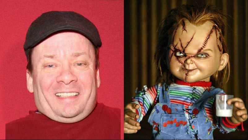 Ed Gale, ator que fez Chucky em 'Brinquedo assassino' - Reprodução/Apple TV e Getty Images