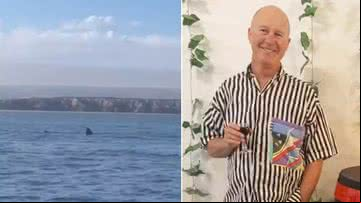 Banhista foi atacado por tubarão - Divulgação/Redes sociais