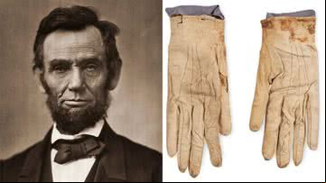 Luvas ensanguentadas de Abraham Lincoln são arrematadas em leilão - Getty Images e Freeman's/Hindman