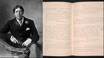 Wilde terá e de leitura restituido - Getty Images; Curadoria do Museu Britânico