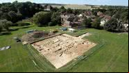 Escavações no mosteiro de Lyminge, na Inglaterra - Divulgação/Lyminge Archeological Project