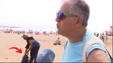 Trecho da reportagem que capturou o roubo - Divulgação/ RTVE