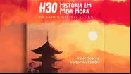Capa do livro de 'Grandes Civilizações' e o professor Vitor Soares - Reprodução / Editora Literatour e Arquivo pessoal